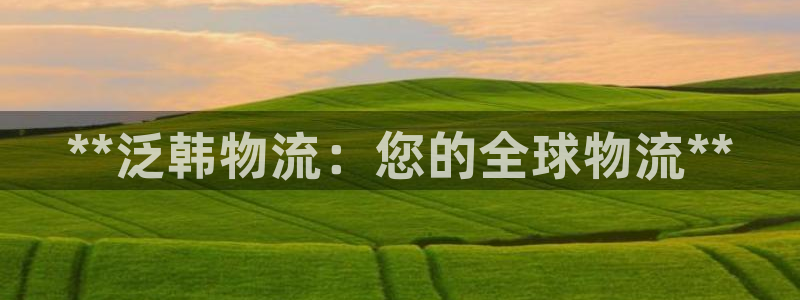 28圈注册网站链接：**泛韩物流：您