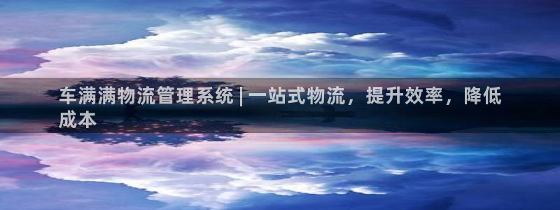 28圈起来的符号：车满满物流管理系统