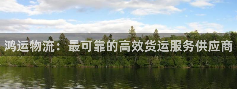 28圈反水怎么算：鸿运物流：最可靠的