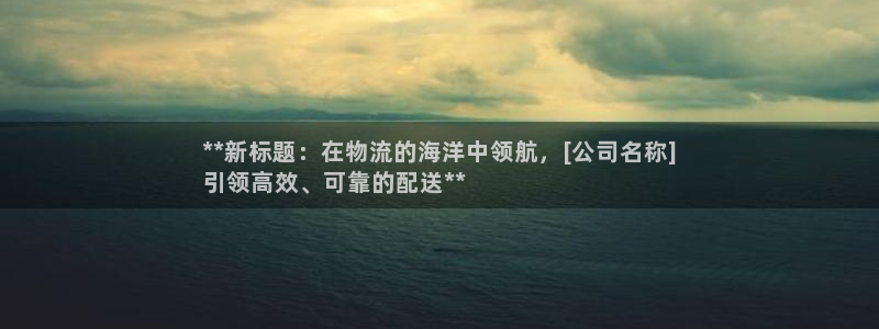 28圈激活码：**新标题：在物流的海